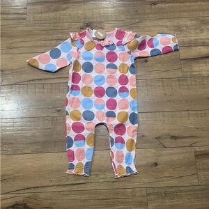 Mud Pie- Colorful Polka Dot Baby Jumpsuit